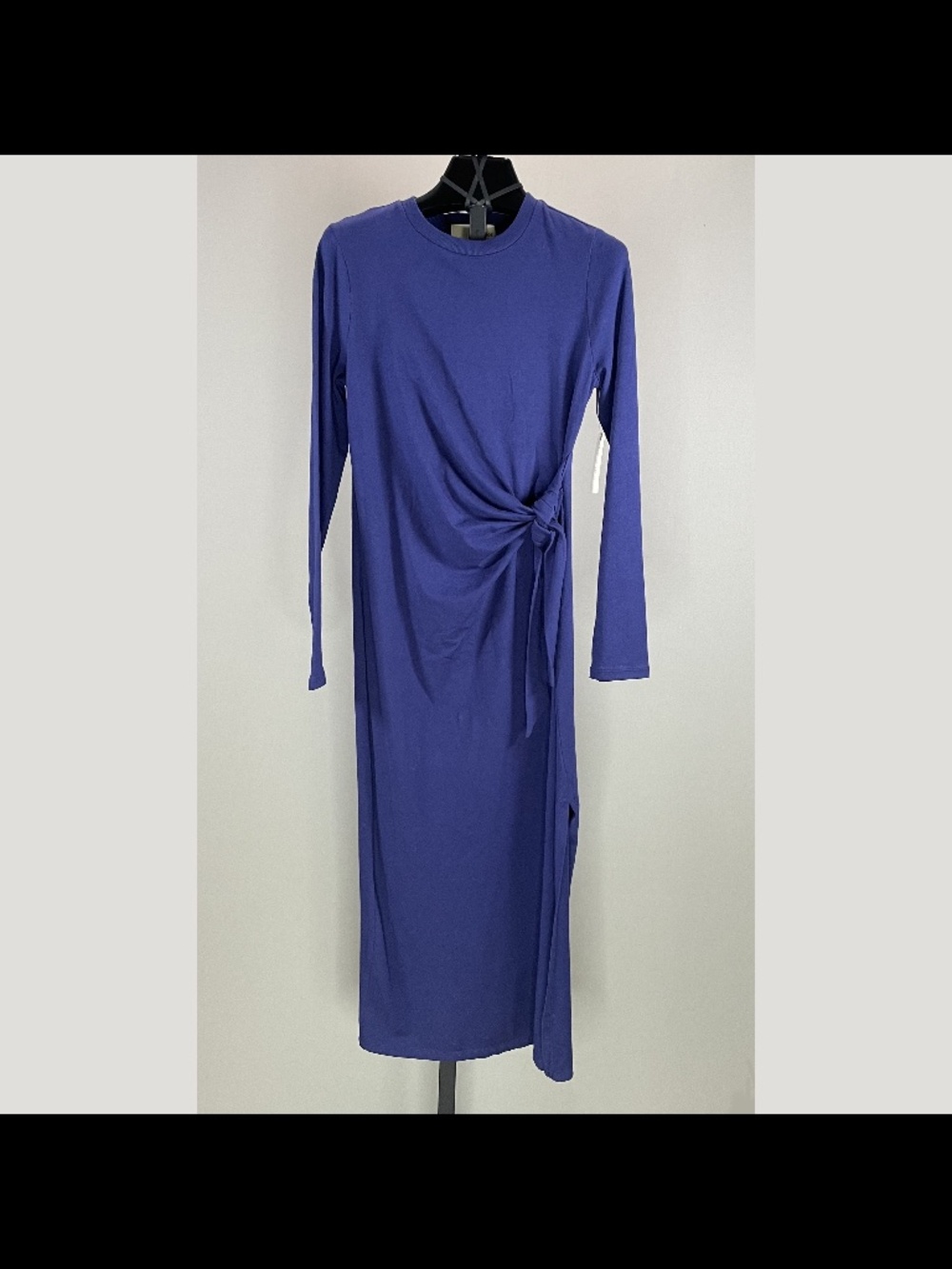 NEW Anthropologie Daily Practice Dress Womens XS blue midi preppy boho indie